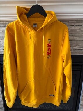 Iconic SAM the Record Man hoodie. Impulse buy, never worn but classic